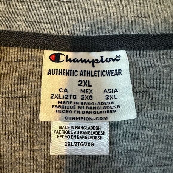 Champion Washington Huskies Quarter Zip Gray Pullover Men Size 2XL - Picture 6 of 14